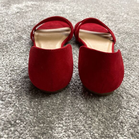 Elegant Red Women's Sandals - Picture 3 of 9